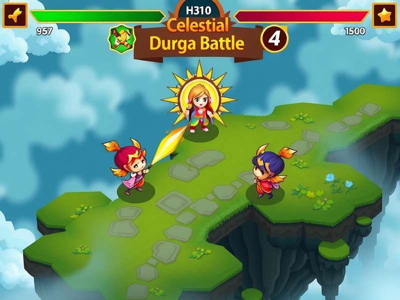 Celestial Durga Battle Cultural Elements